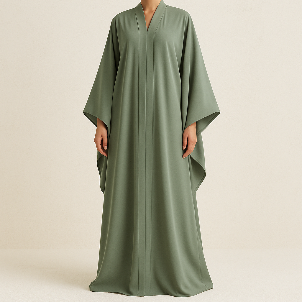 Abaya Eucalyptus – Élégance de Dubaï